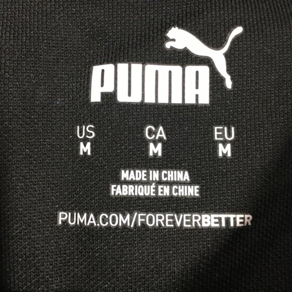 PUMA MAPF1 AOP Mens Medium Polo Shirt Short Sleeve Black Mercedes Benz Print NWT - Picture 8 of 16